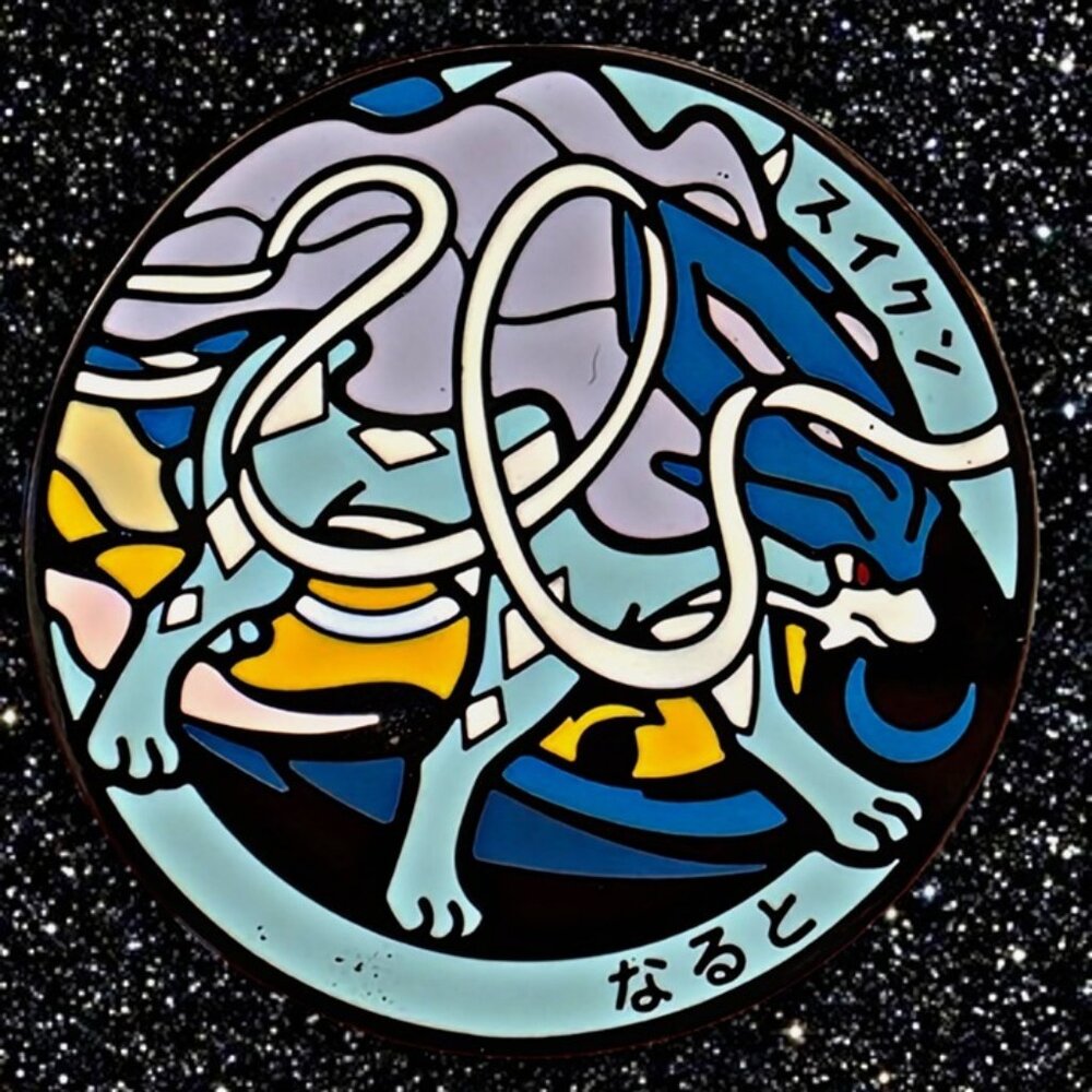 Legendary Suicune Enamel Pin Pokémon Crystal Gameboy Style Collectible